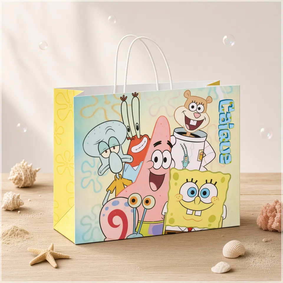 Arquivo de Corte - Sacolinha Bob Esponja 1 1