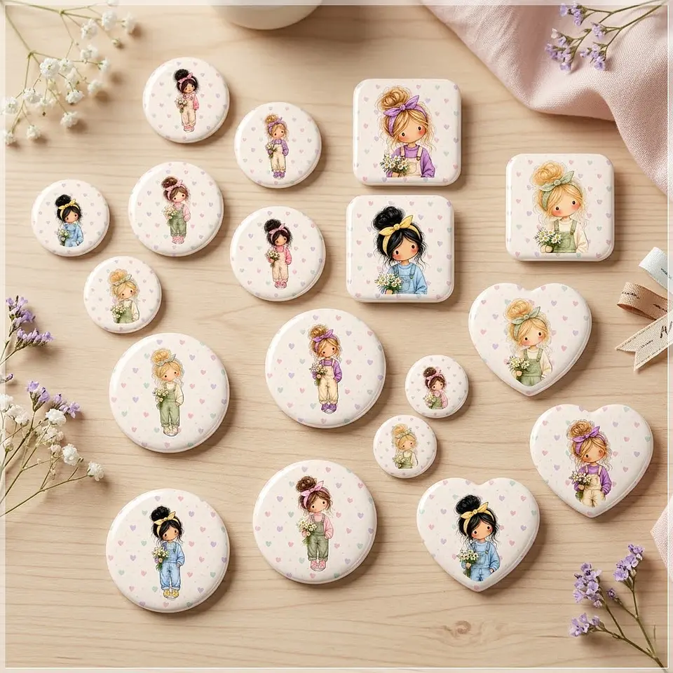 Arquivo de Corte Bottons Meninas Teen 9 1
