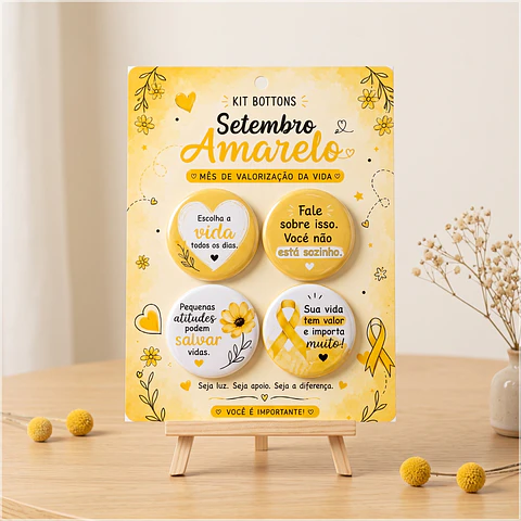Arquivo de Corte Bottons Setembro Amarelo 48