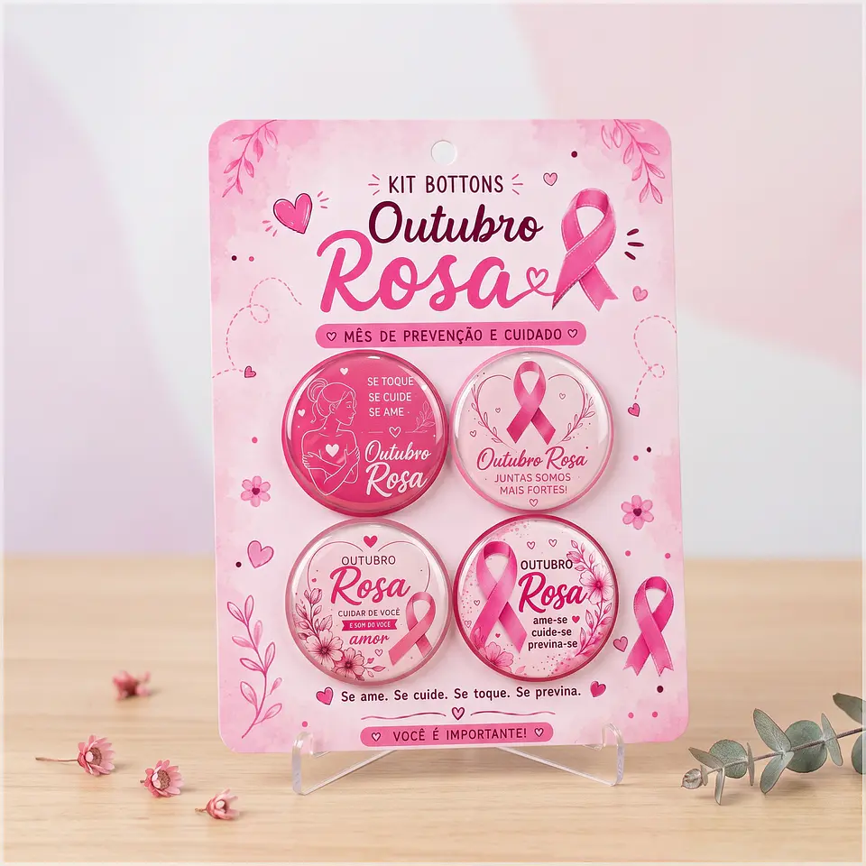 Arquivo de Corte Bottons Outubro Rosa 47 1