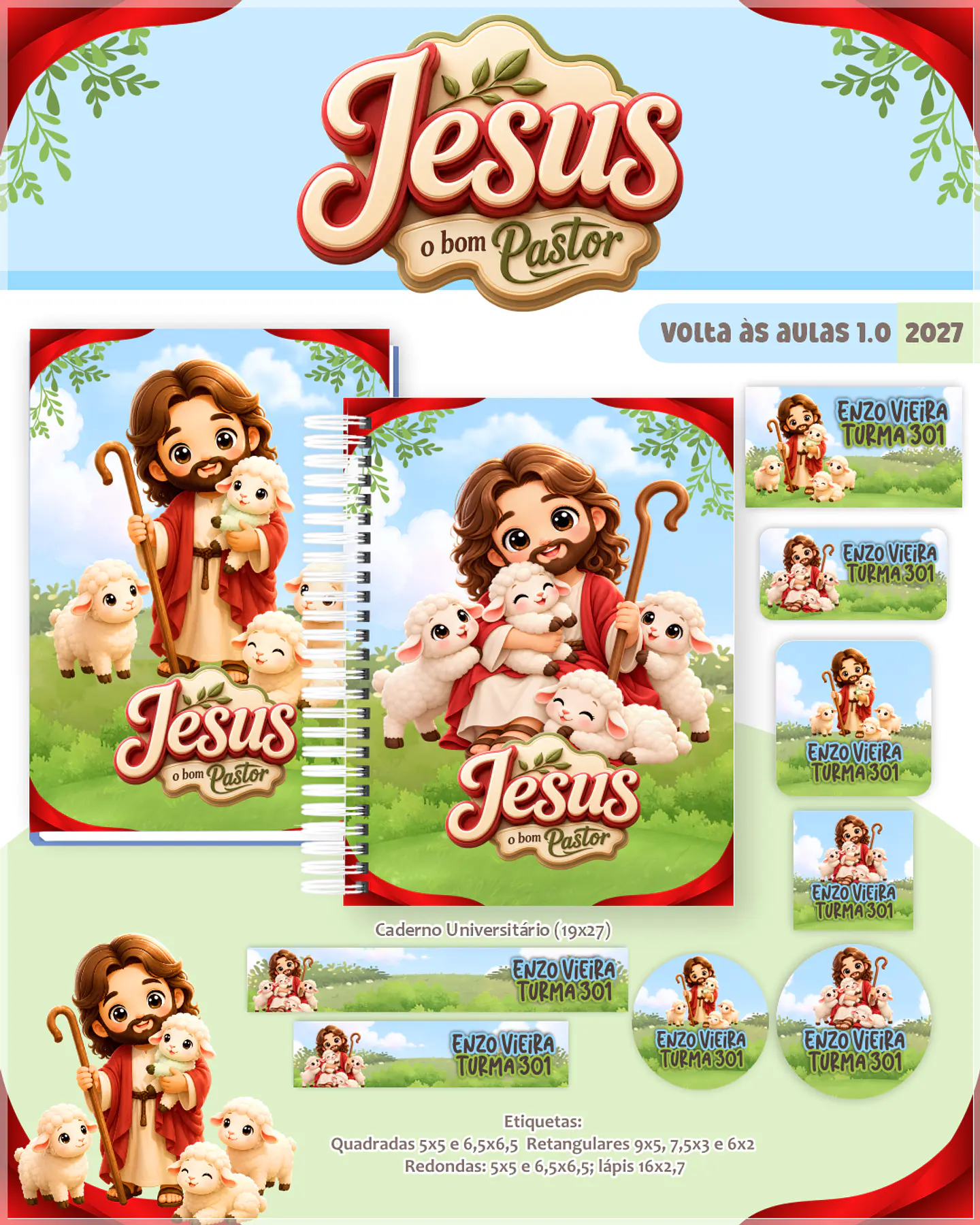 Encadernação - Jesus Bom Pastor Escolar Cristão 1