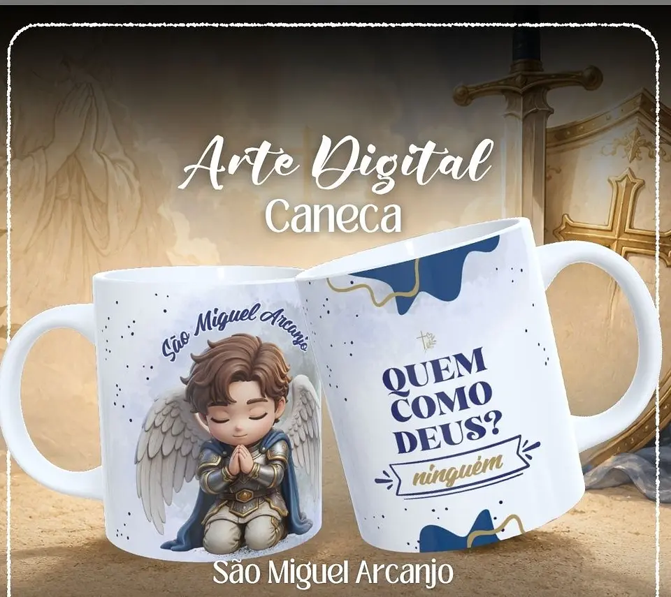 Sublimação - Caneca São Miguel Arcanjo 3 1