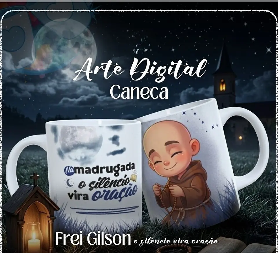 Sublimação - Caneca O Silêncio Vira Oração 1