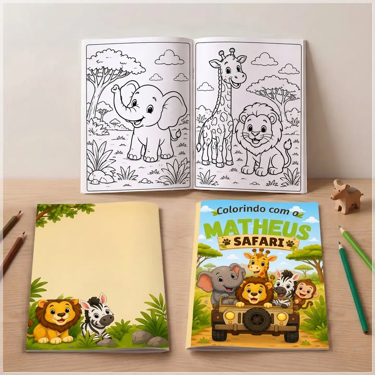 Arquivo de Corte - Revista de Colorir Safari 2 1