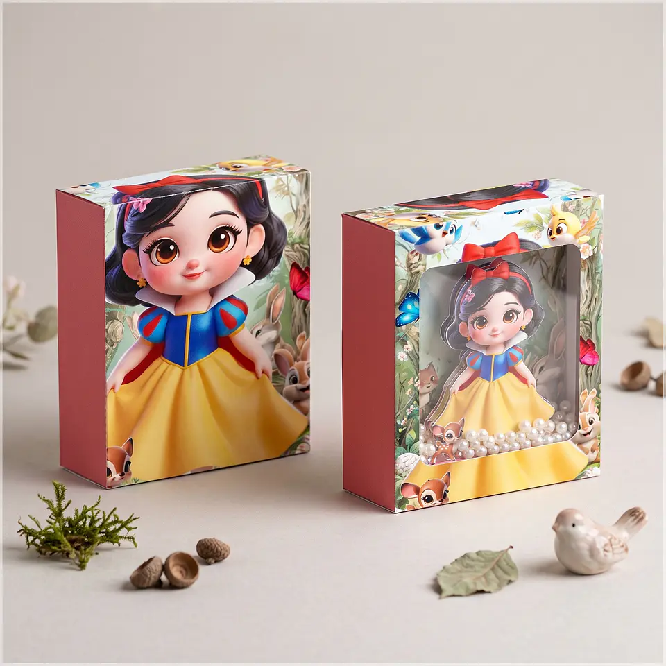 Arquivo de Corte - Caixa Alta com Visor Branca de Neve 1