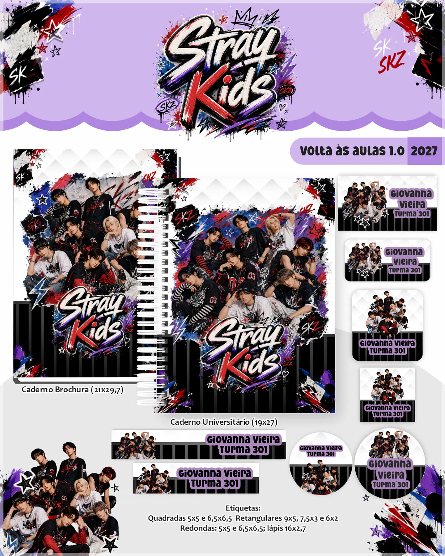 Encadernação - Coleção Escolar 1.0 Stray Kids 1