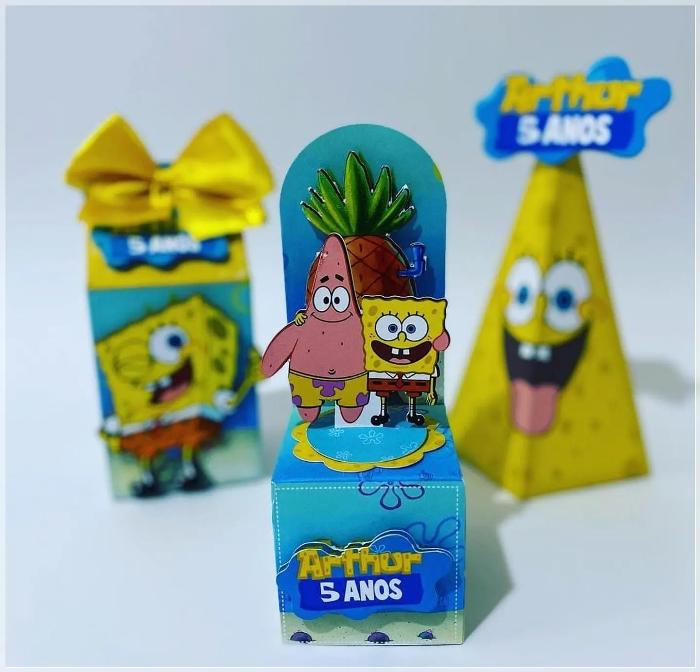 Arquivo de Corte Kit Festa Bob Esponja 18 1
