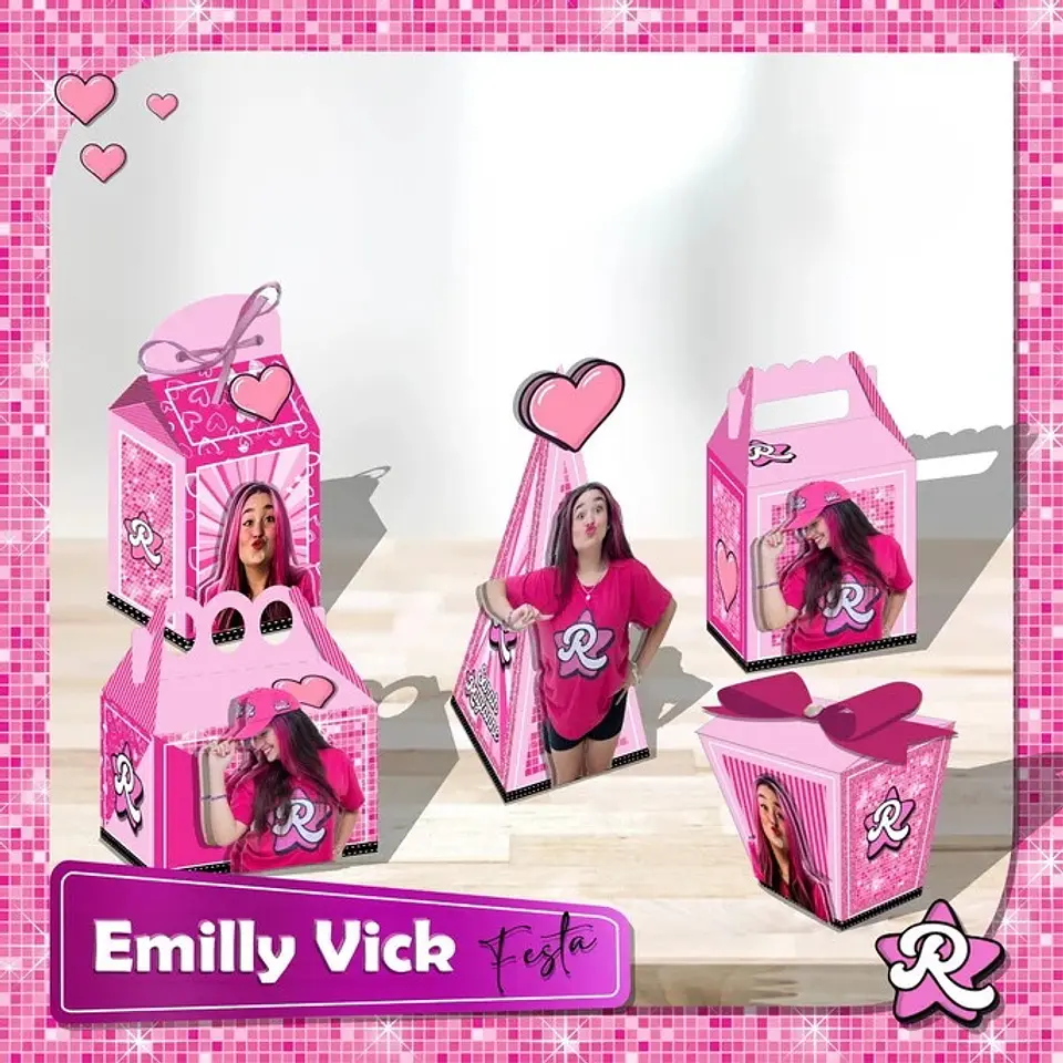 Arquivo de Corte Kit Festa Dos Rosa Emilly Vick 6 1