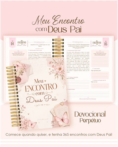 Encadernação - Devocional Perpétuo Escrita Afetiva
