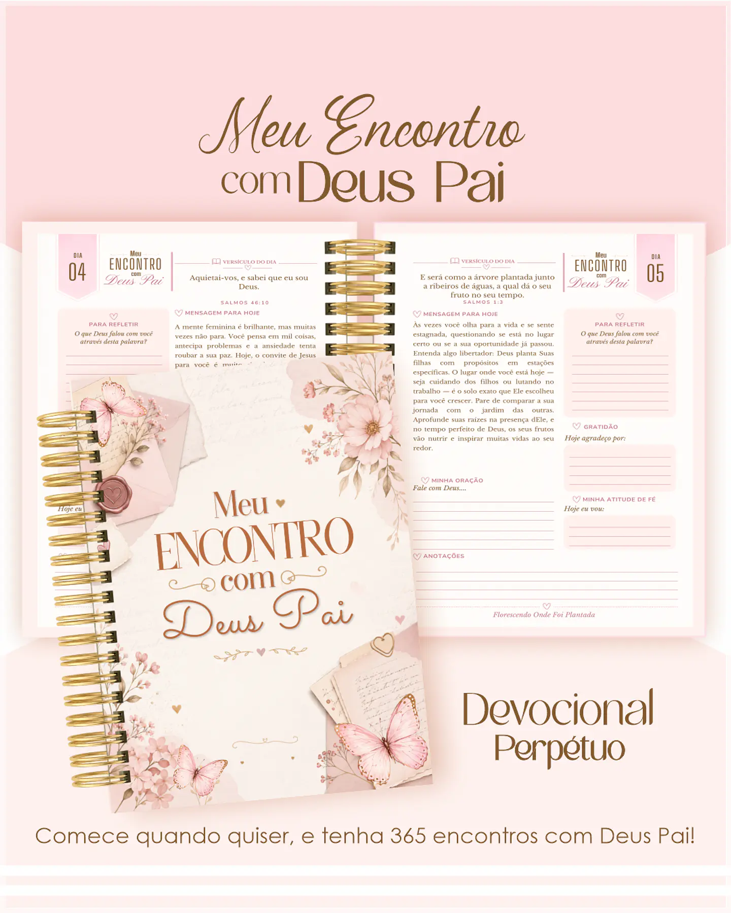 Encadernação - Devocional Perpétuo Escrita Afetiva 1