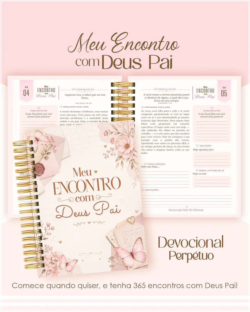 Encadernação - Devocional Perpétuo Escrita Afetiva 1