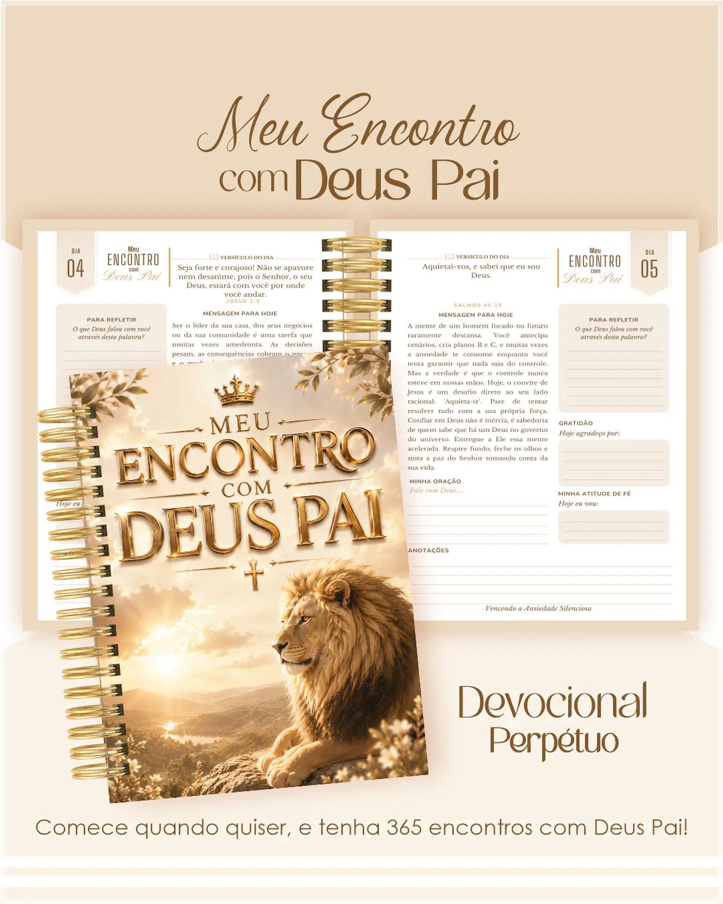 Encadernação - Devocional Perpétuo Leão de Judá 1