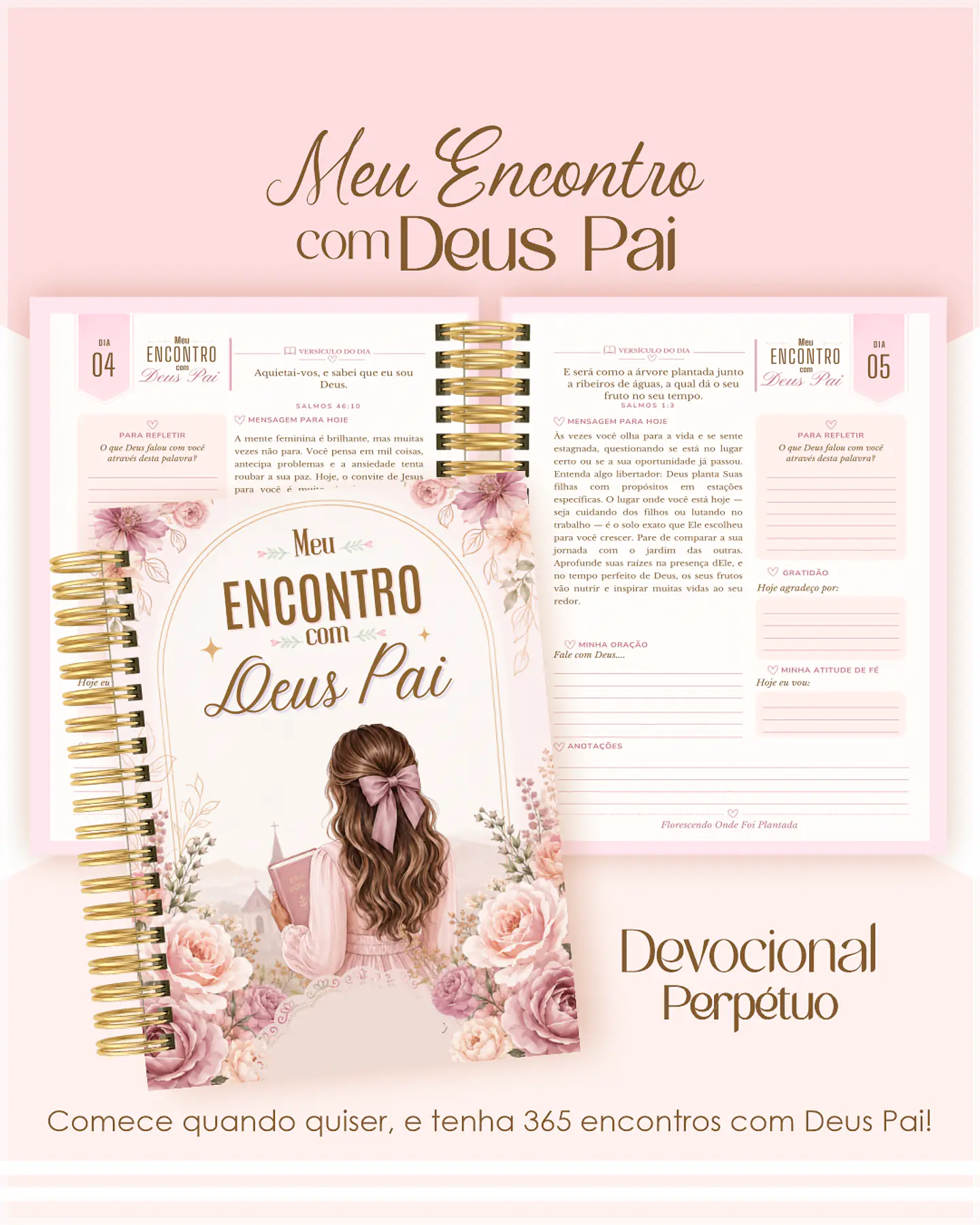Encadernação - Devocional Perpétuo Cristã Feminina 1