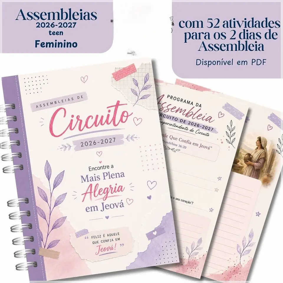 Encadernação - Caderno Yeen Fem para as Assembleias 26 27 1