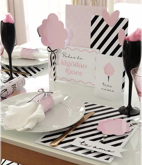 Arquivo de Corte Kit Bodas de Algodão Doce 6