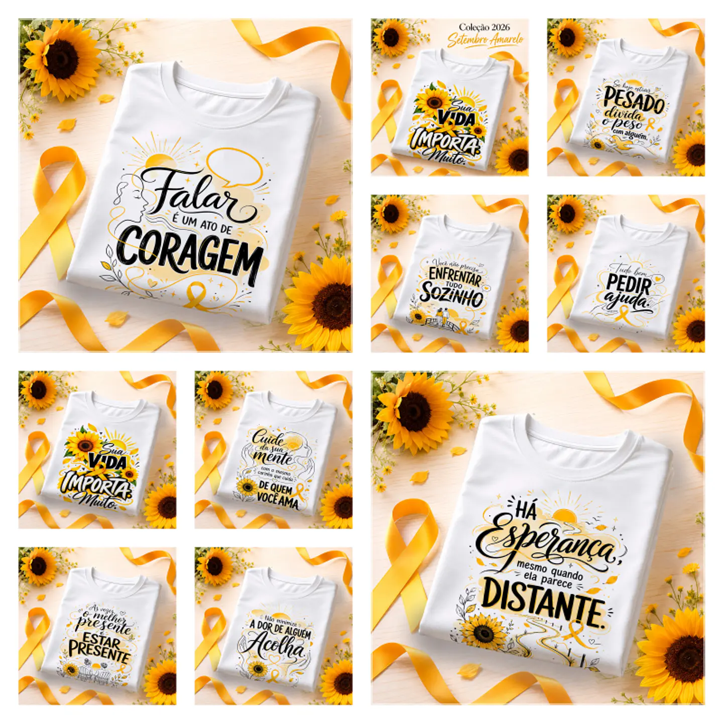 Sublimação - Camisetas Setembro Amarelo 1