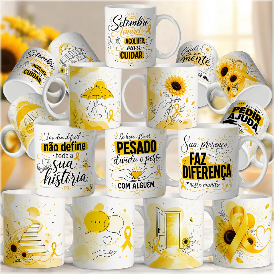 Sublimação - Canecas Setembro Amarelo 1