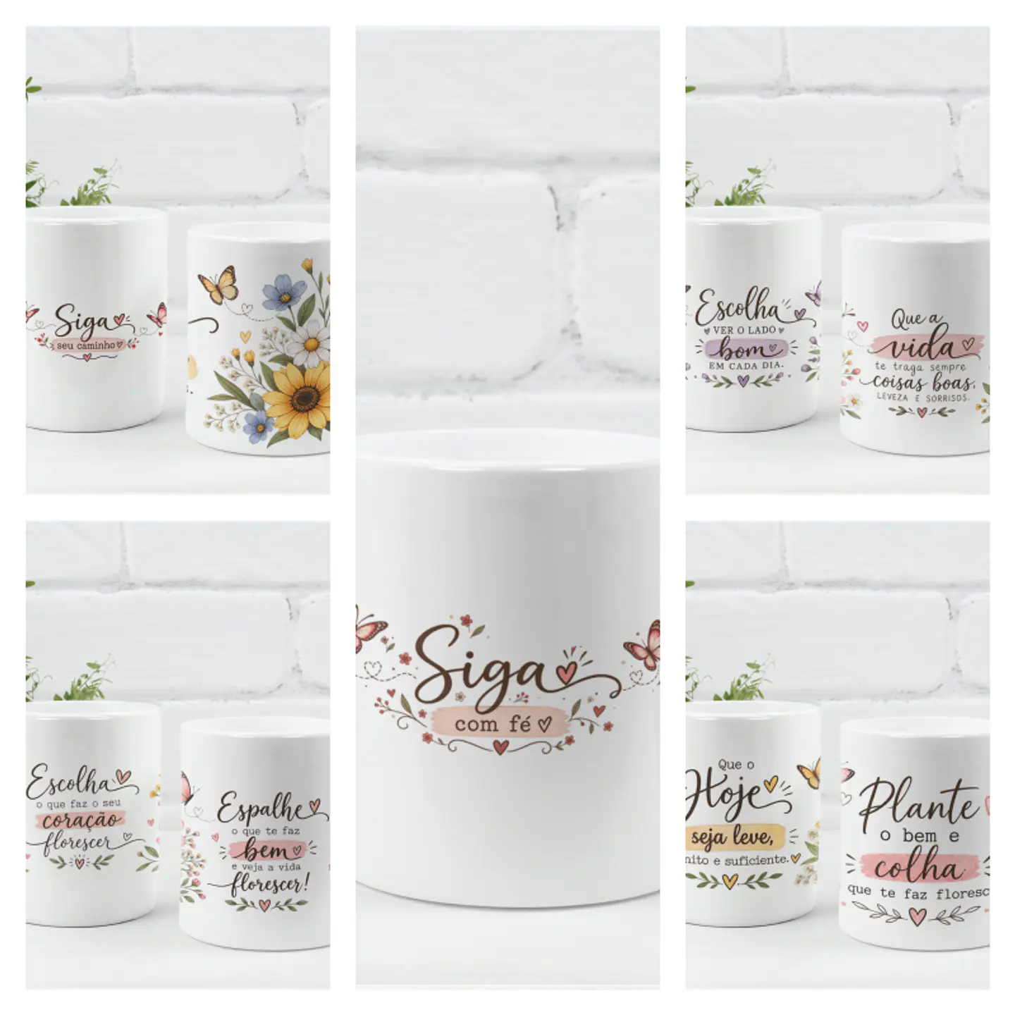 Sublimação - Caneca Coleção Floral 2 1
