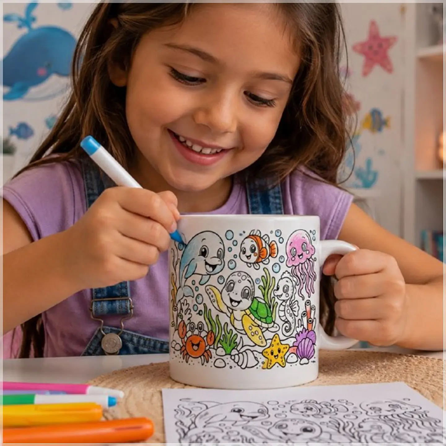 Sublimação - Caneca Dia das Crianças Colorir 1