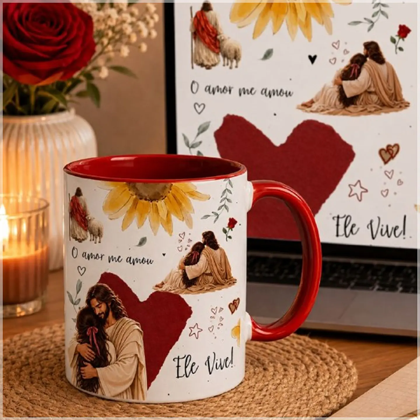 Sublimação - Caneca O Amor me Amou com Amor 1