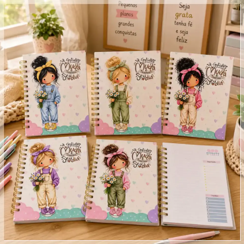 Encadernação - Caderno A5 Cute Teen 1