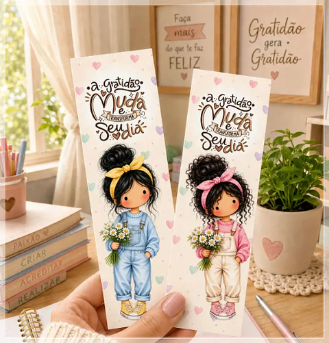 Arquivo de Corte - Marca Página e Tags Cute Teen