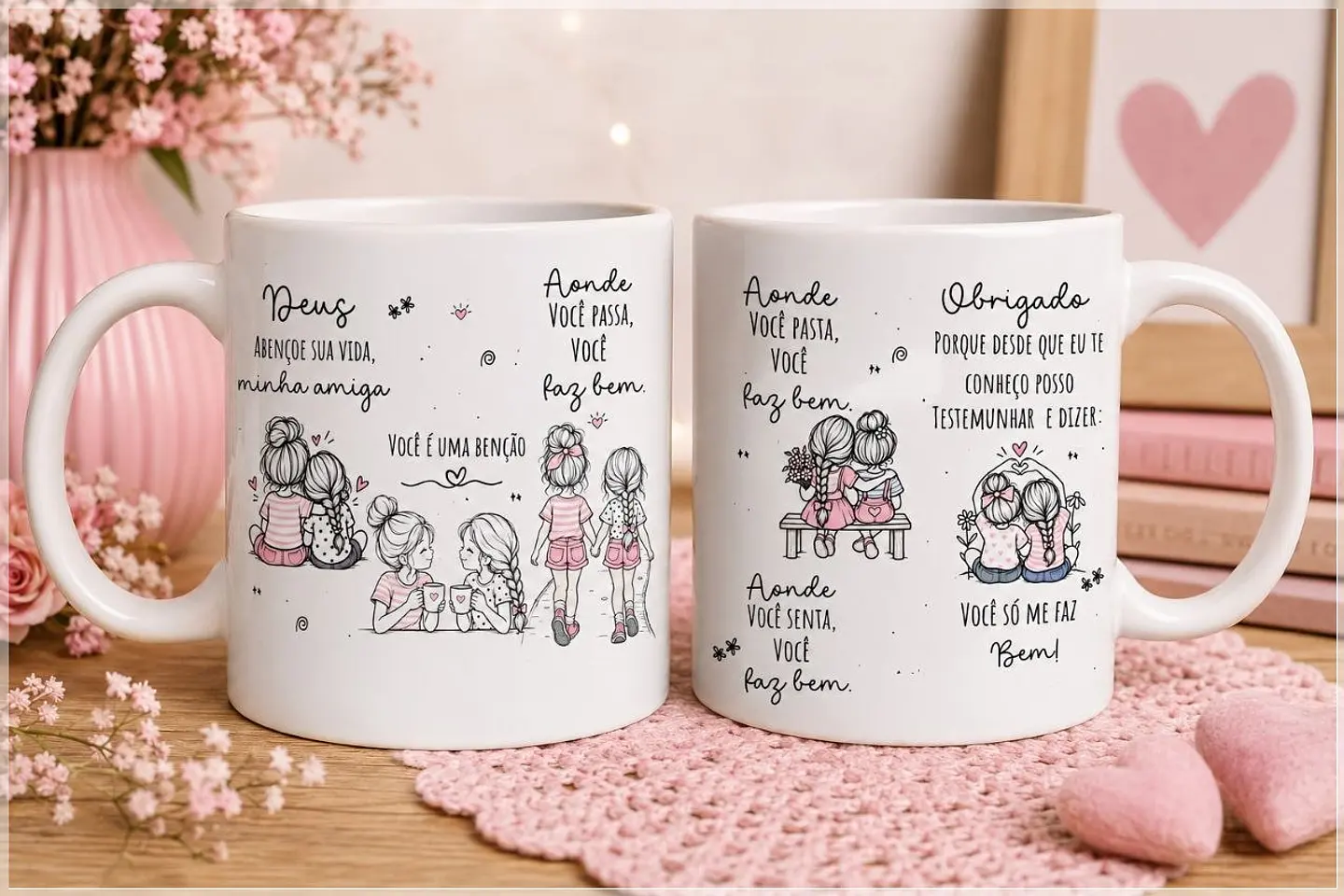 Sublimação - Caneca Querida Amiga 1