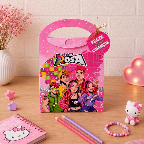 Arquivo de Corte Caixa Sacolinha Dos Rosa Emilly Vick 3