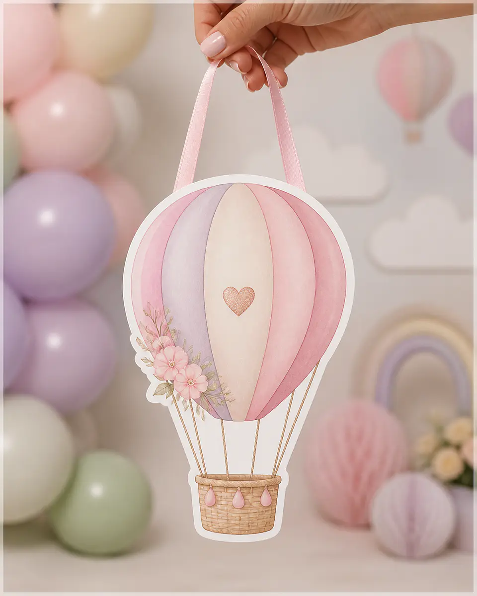 Arquivo de Corte Bolsinha Balão de Ar Rosa 9 1