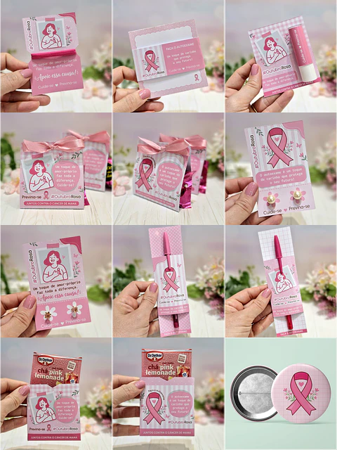 Arquivo de Corte Combo Kit Mimos Outubro Rosa 6