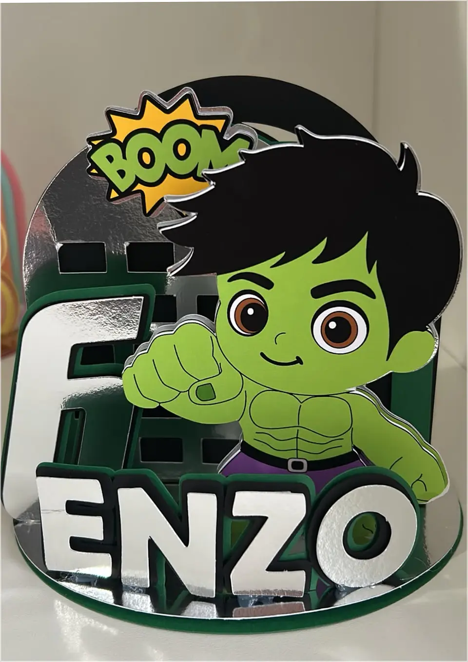 Arquivo de Corte Topo de Bolo Hulk 26 1