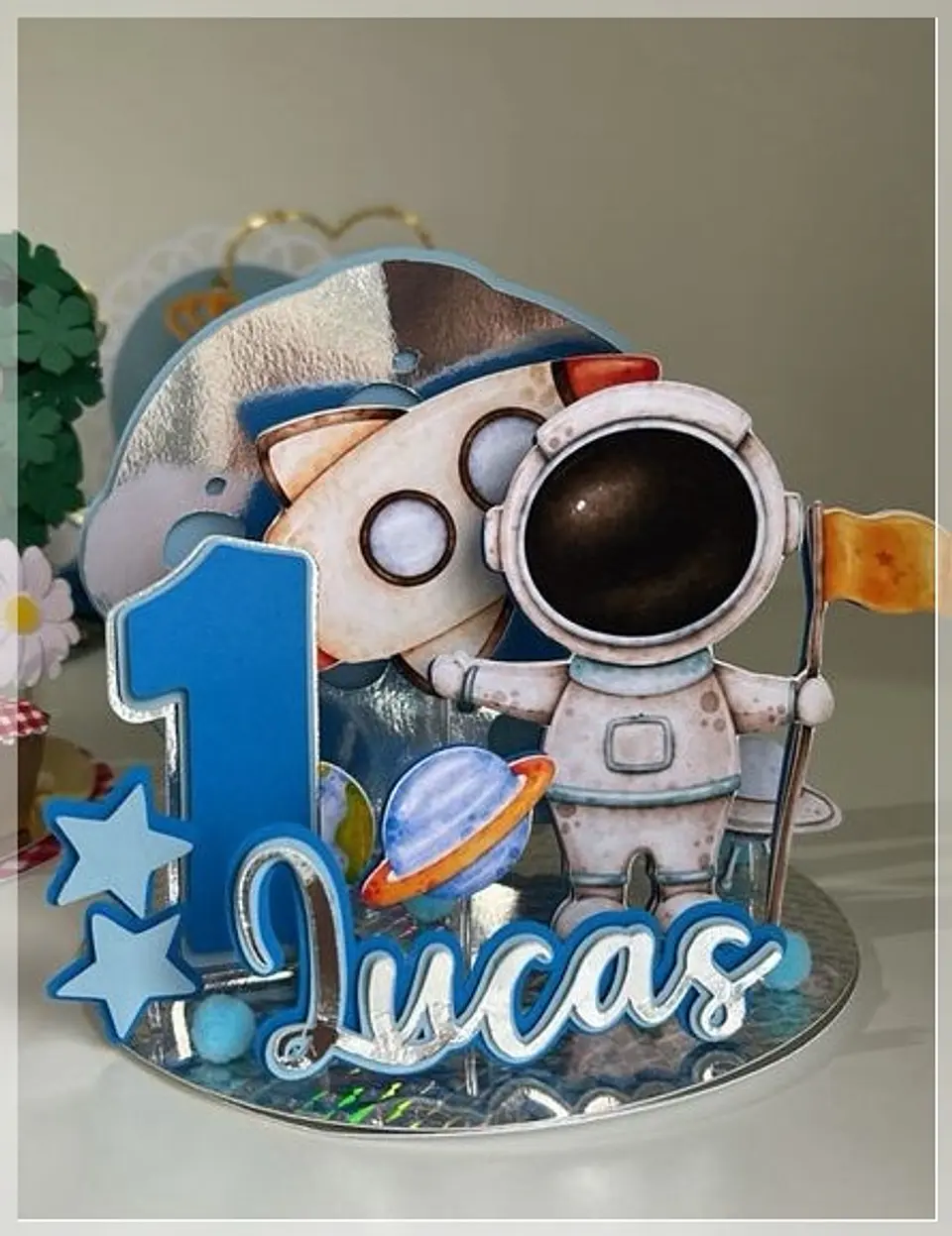 Arquivo de Corte Topo de Bolo Astronauta 50 1