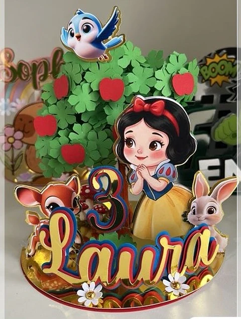 Arquivo de Corte Topo de Bolo Branca de Neve 29