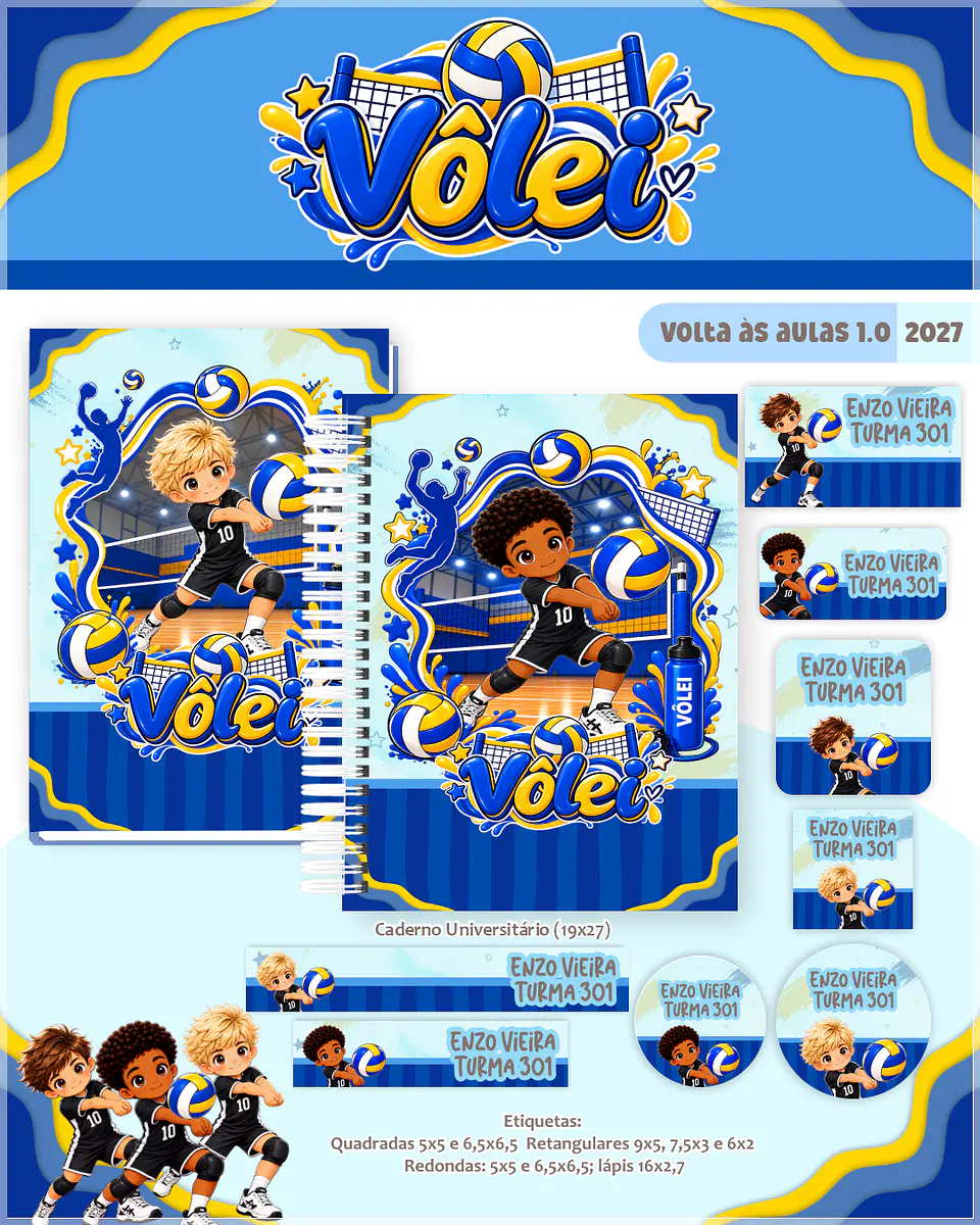 Encadernação - Coleção Escolar 1.0 Vôlei 1