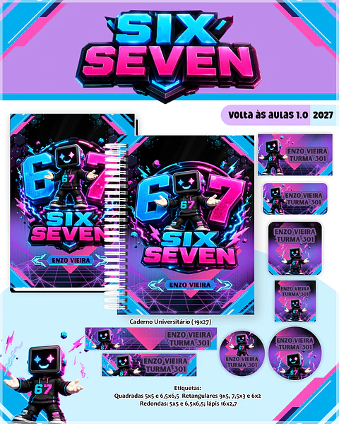 Encadernação - Coleção Escolar 1.0 Six Seven