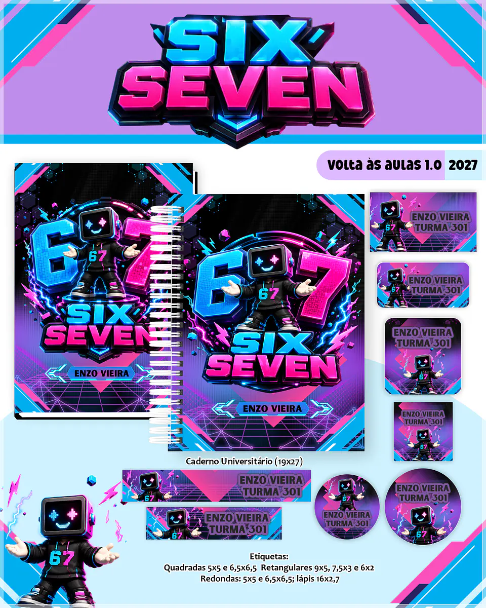 Encadernação - Coleção Escolar 1.0 Six Seven 1
