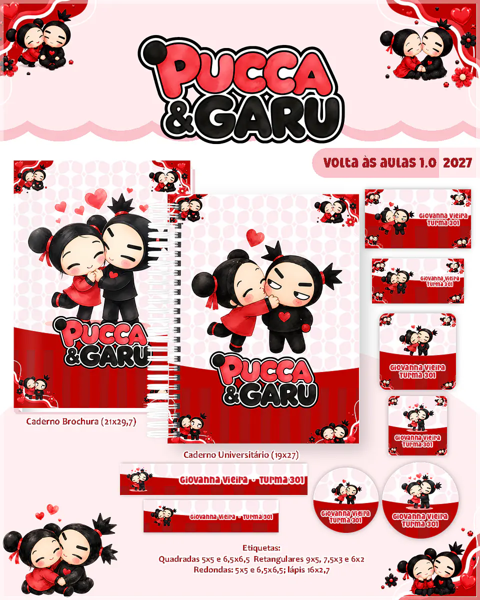 Encadernação - Coleção Escolar 1.0 Pucca 1