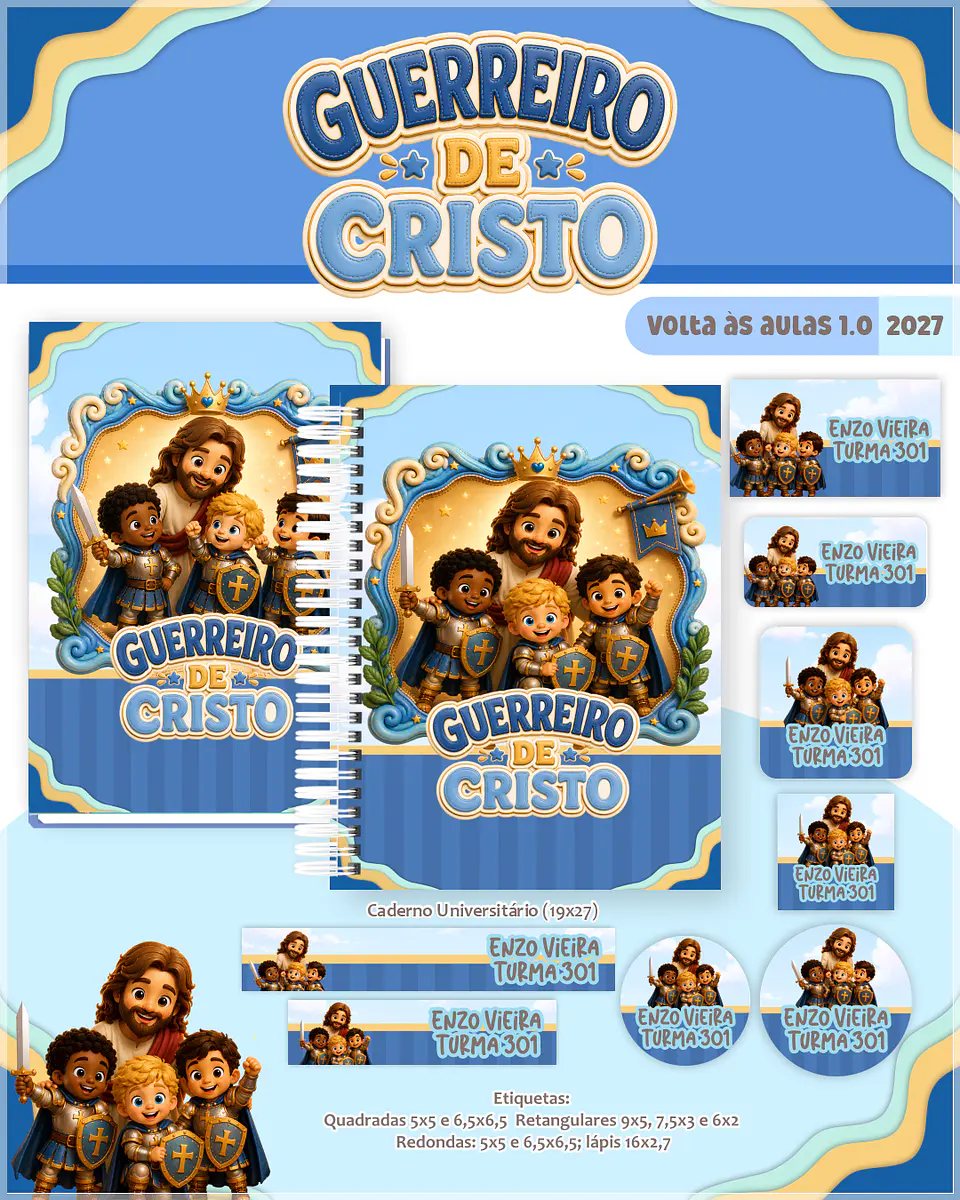 Encadernação - Guerreiro de Cristo Escolar Cristão 1