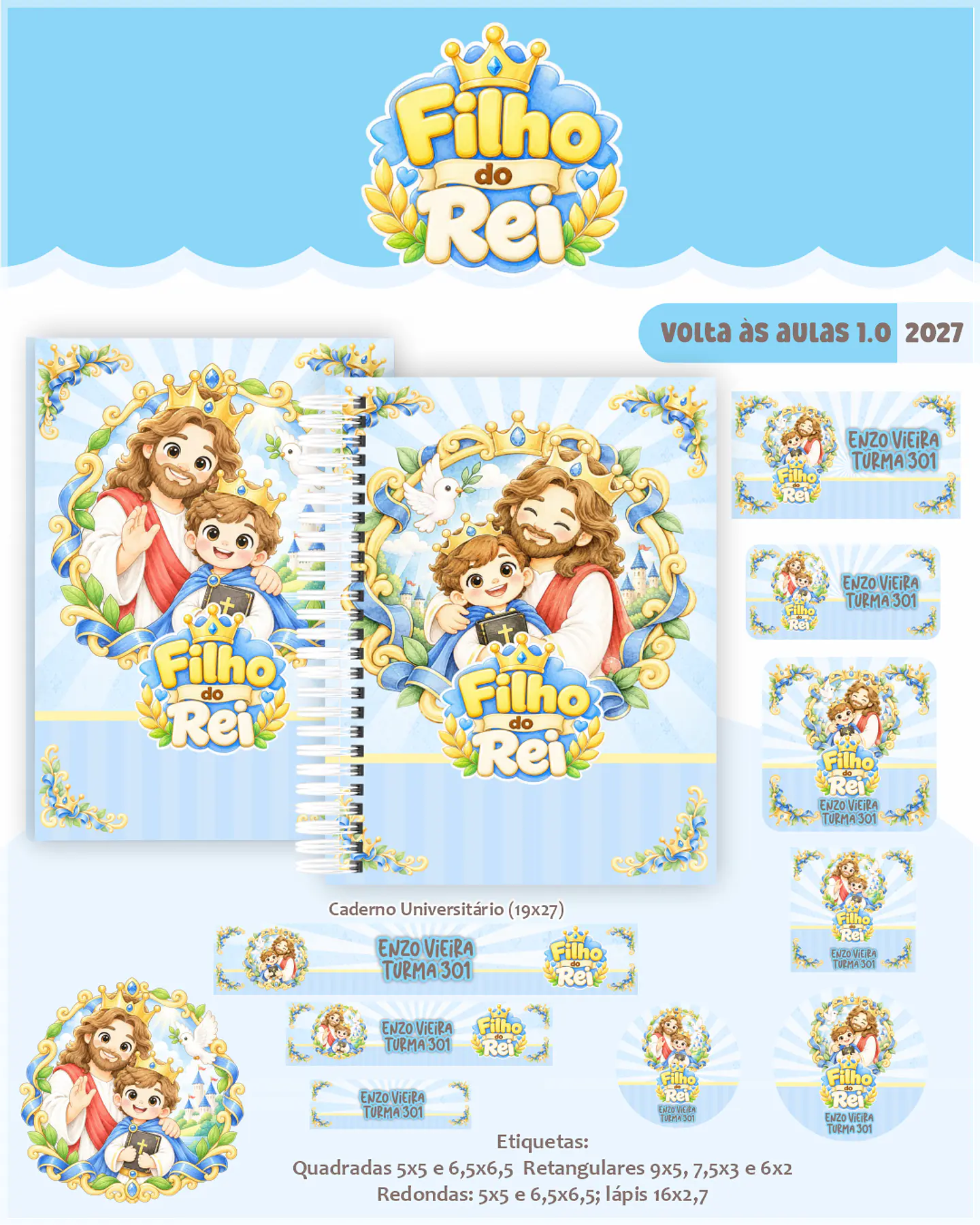 Encadernação - Filhos do Rei Escolar Cristão 1