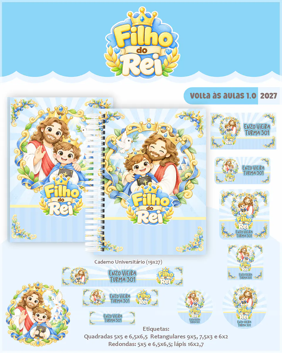 Encadernação - Filhos do Rei Escolar Cristão 1