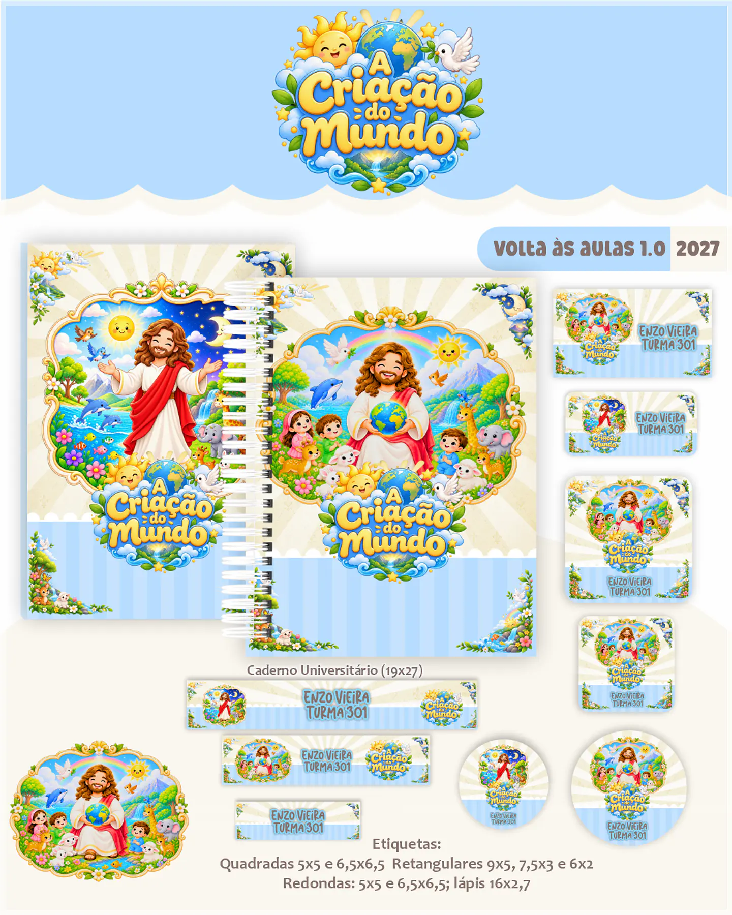 Encadernação - Criação do Mundo Escolar Cristão 1
