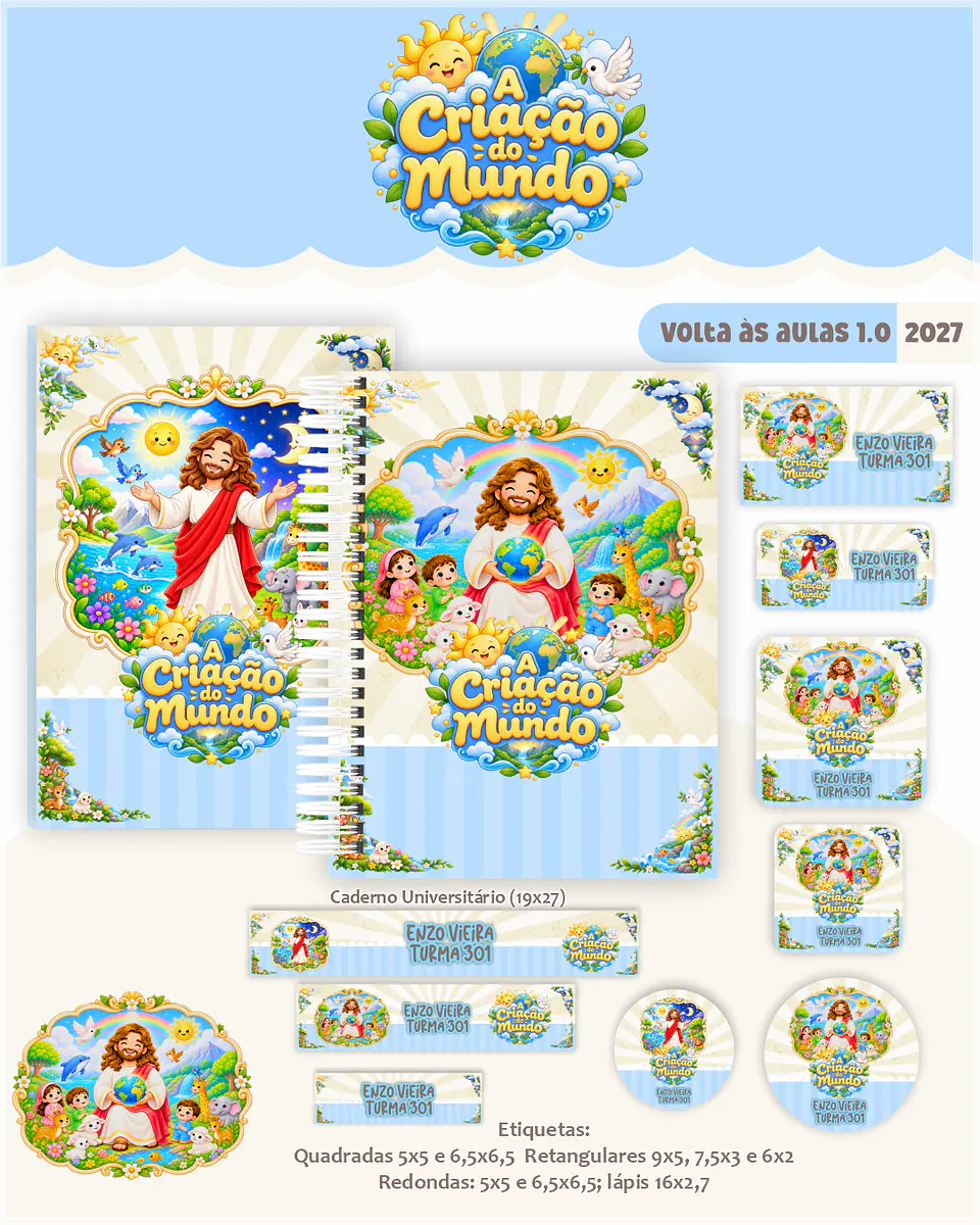 Encadernação - Criação do Mundo Escolar Cristão 1