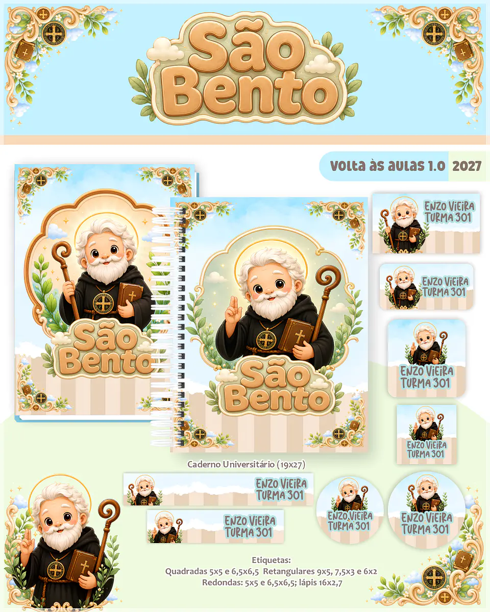 Encadernação - São Bento Escolar Cristão 1