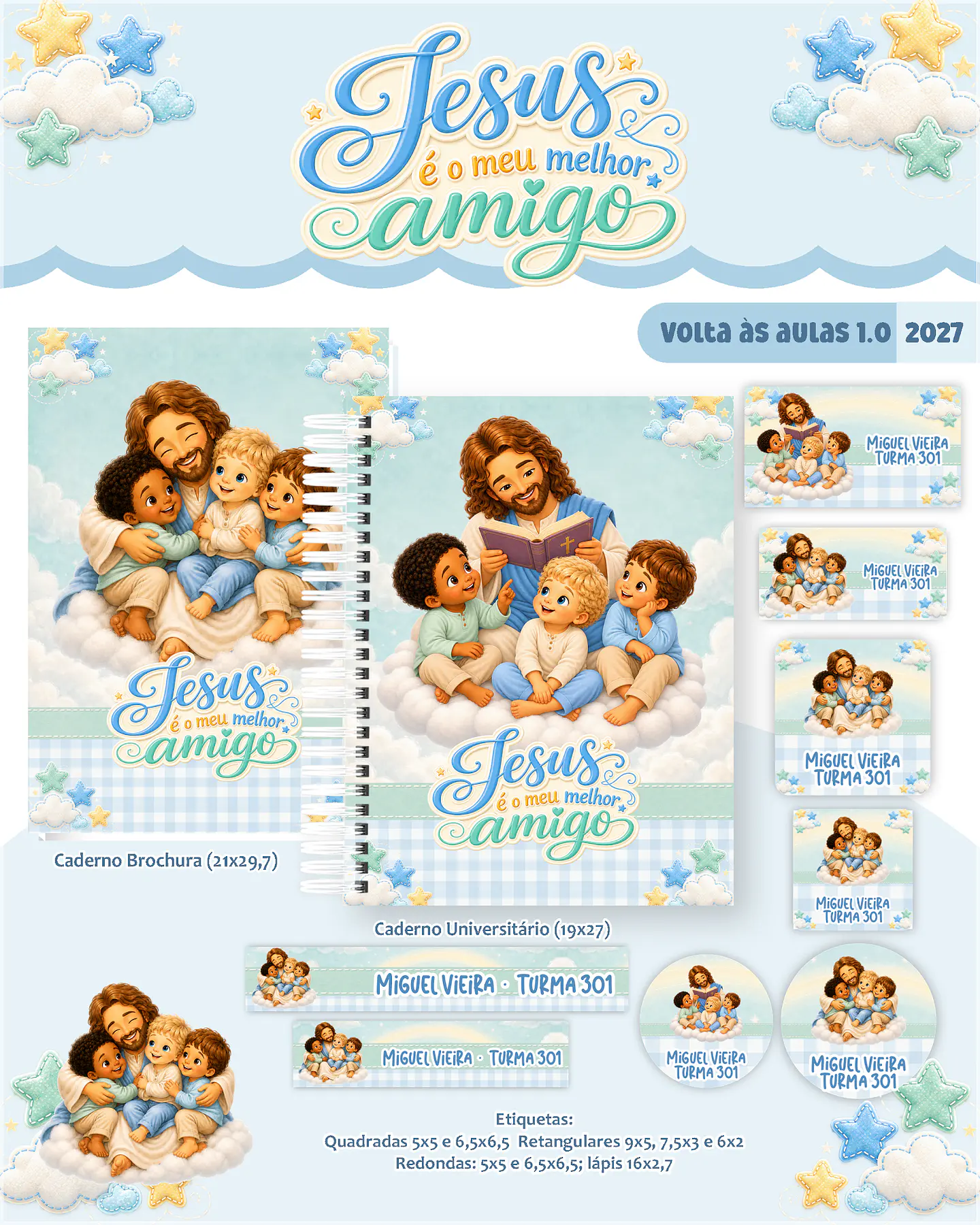 Encadernação - Jesus é o Meu Melhor Amigo Escolar Cristão 1