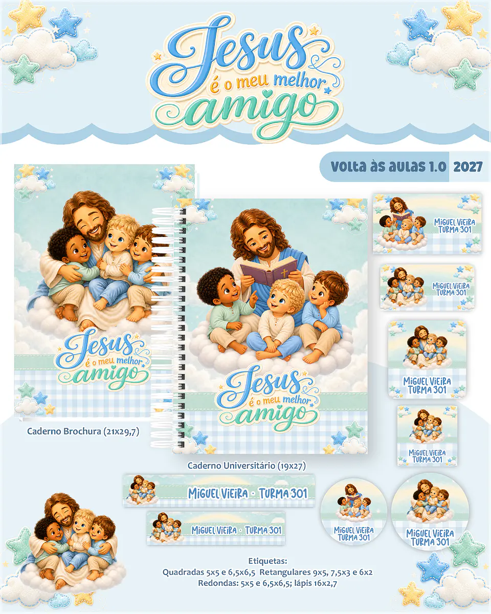 Encadernação - Jesus é o Meu Melhor Amigo Escolar Cristão 1
