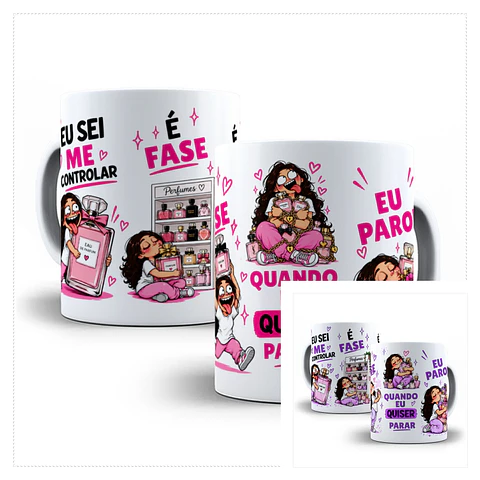 Sublimação - Caneca Eu sei me Controlar Quando eu Quiser eu Paro