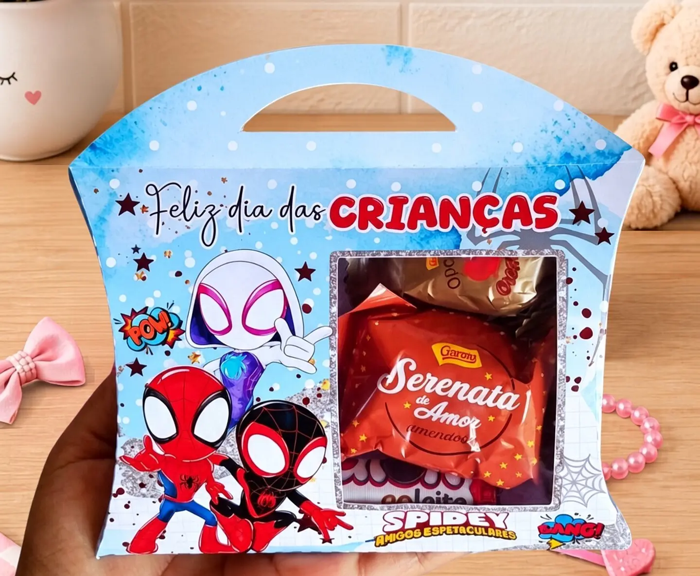 Arquivo de Corte Caixa Almofada Spidey e Seus Amigos Espetaculares Dia das Crianças 14 1