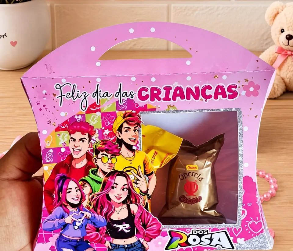 Arquivo de Corte Caixa Almofada Dos Rosa Emilly Vick Dia das Crianças 12 1