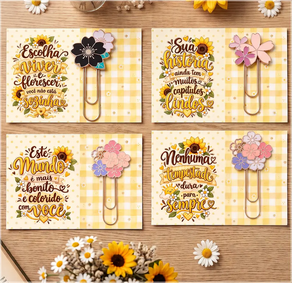 Arquivo de Corte Cards Clips Flor Setembro Amarelo 5 1