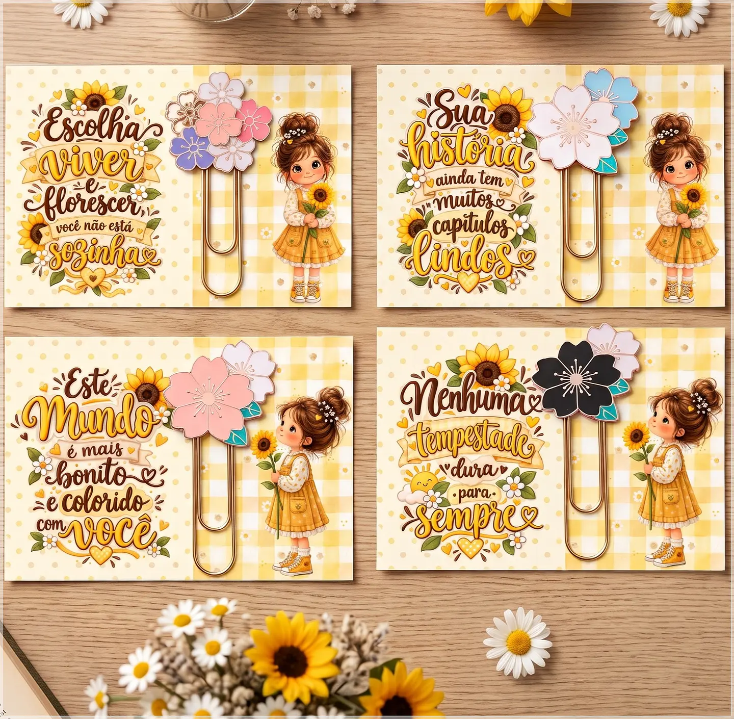 Arquivo de Corte Cards Clips Flor Menina Setembro Amarelo 4 1